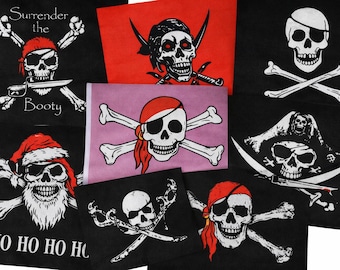 Pirate Small Arts & Crafts Flags - 8 to Choose From