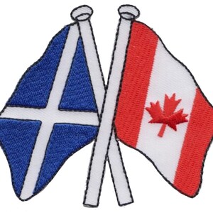 Scotland & Canada Friendship Embroidered Patch