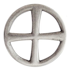 Celtic Sun Cross Pewter Pin Badge - Hand Made in The United Kingdom