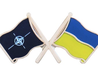 Ukraine & NATO Friendship Pin Badge