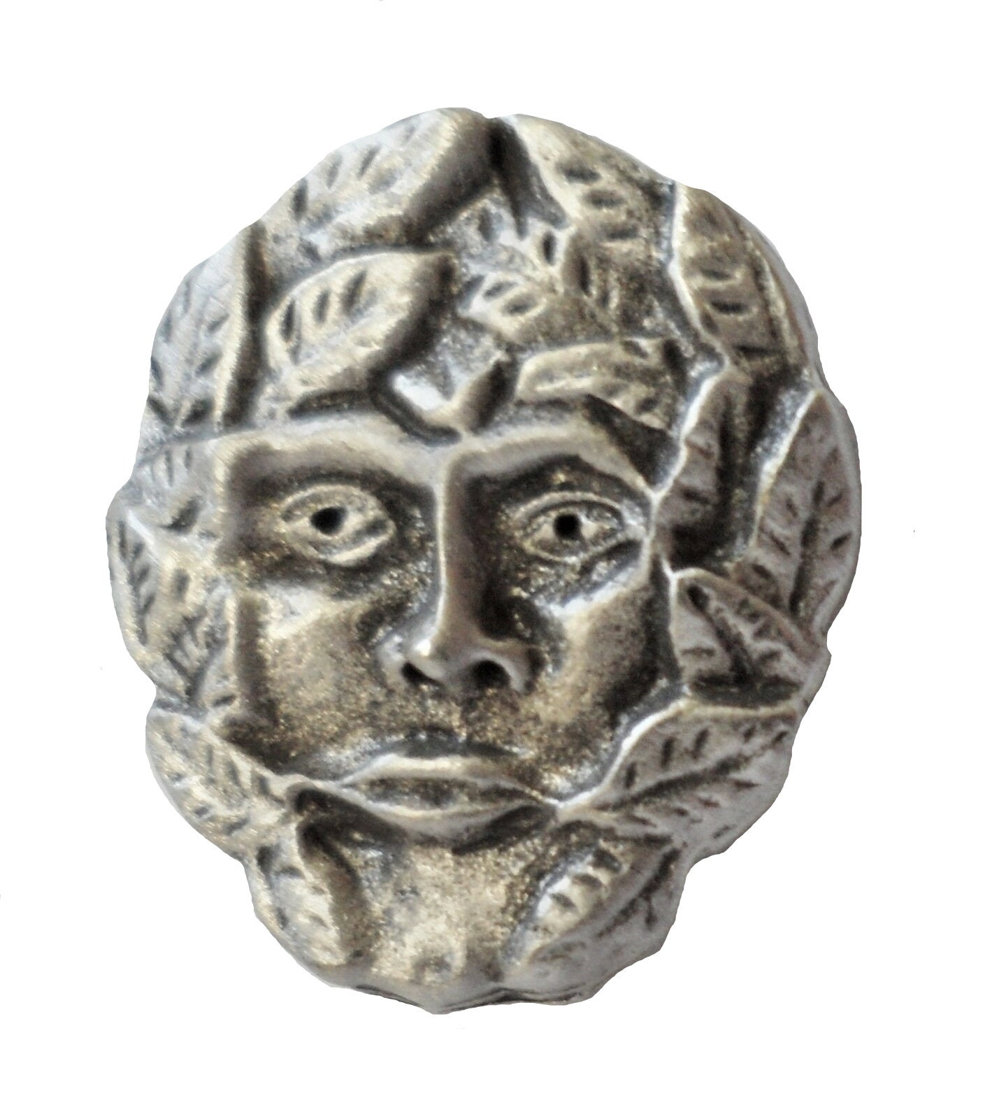 PAG G76 Green Man Handcrafted From English Pewter Lapel Pin Badge