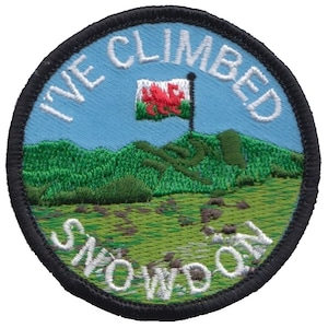 I've Climbed Snowdon Snowdonia National Park Wales Embroidered Patch image 1
