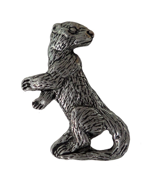 Otter English Pewter Lapel Pin Badge from Ties Planet UK