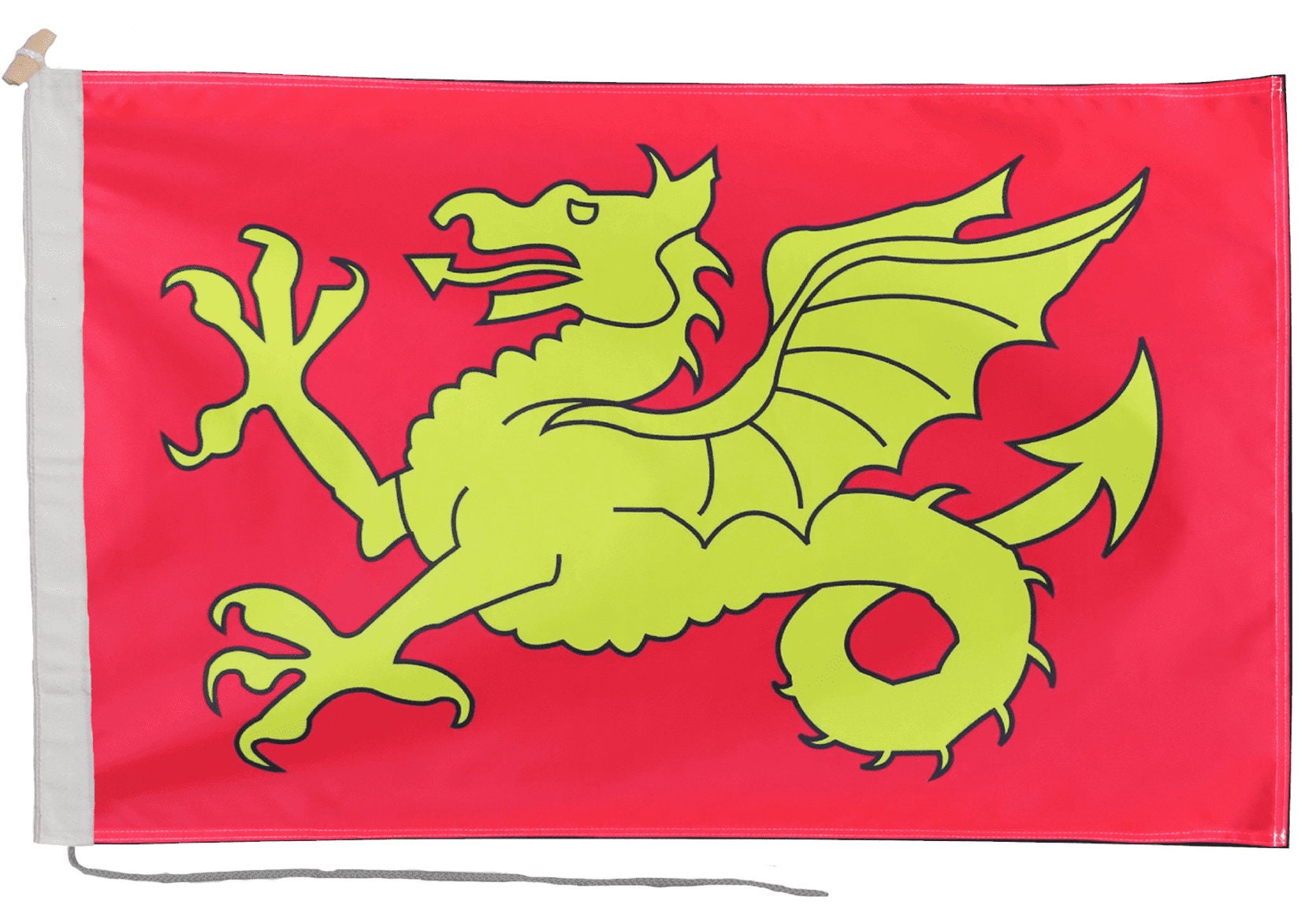 Wessex Flag with Eyelets or Rope and Toggle - Hand Made in the UK