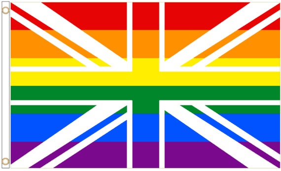 LGBTQ Pride Flag Rainbow Union Jack 5'x3' -  Canada