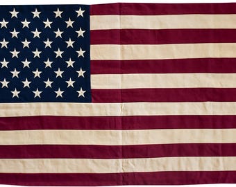 United States of America USA Fully Sewn Cotton Flag - 100cm x 50cm