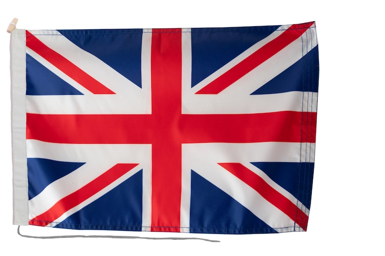 United Kingdom UK Union Jack Boat Flag With Rope and Toggle - Exclusive ...