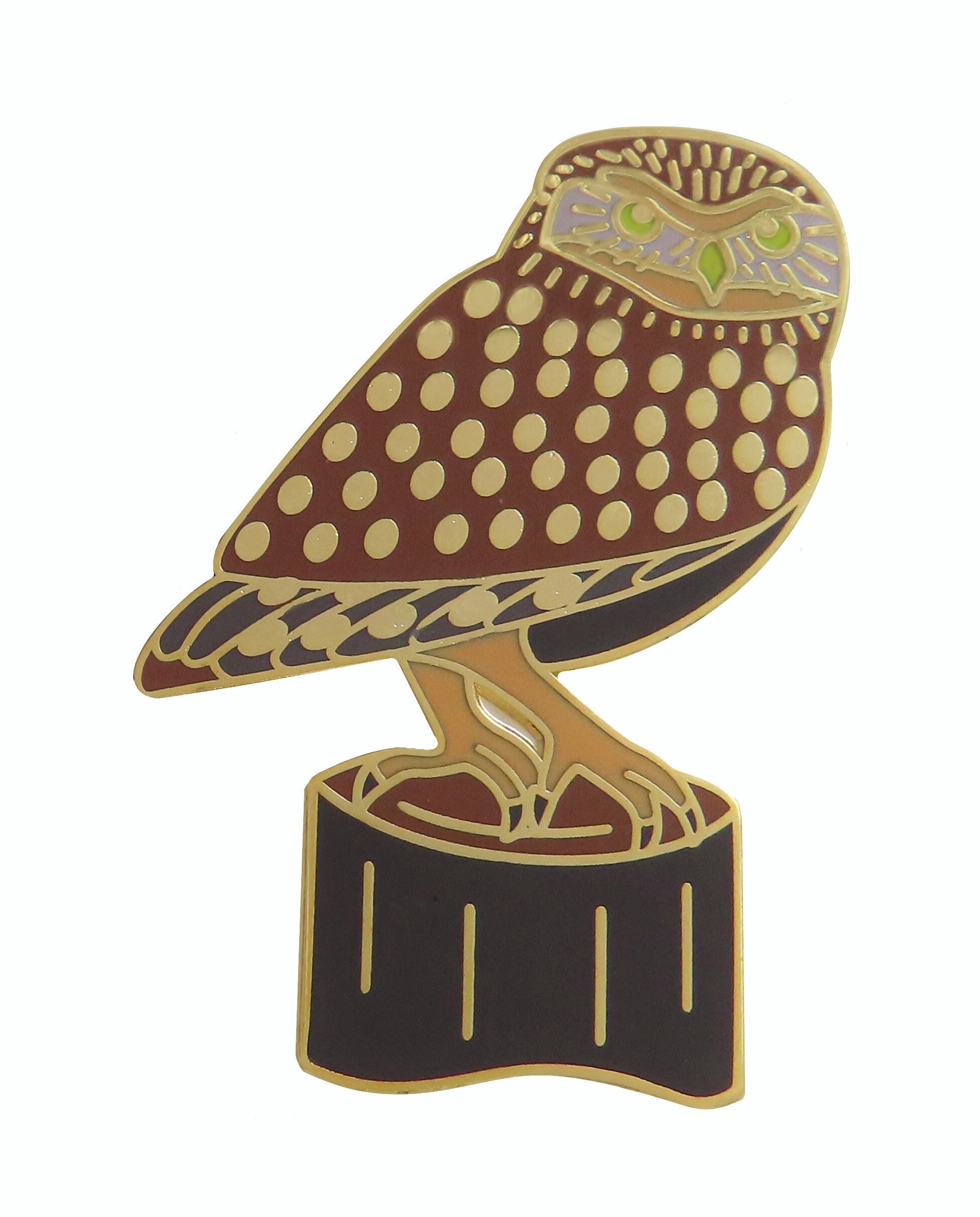 Little Owl Bird Pin Badge