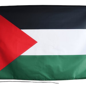 Palestine Flag with Eyelets or Rope and Toggle - Hand Made in the UK