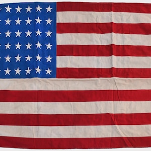 United States of America USA 48 Stars Fully Sewn Hanging Cotton Flag - 150cm x 100cm - 6 Eyelets