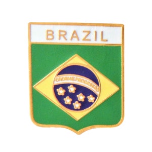 Brazil Flag Pin Badge