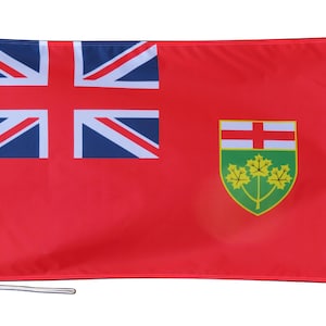 Ontario Canada Flag- Hand Made in the UK - Various Sizes