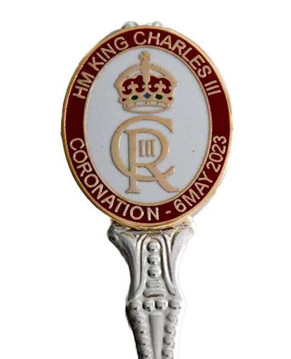 thumbnail image 2 of King Charles III Coronation 2023 Enamel Pin – St. Edward's Crown Collectible Badge 2 of 5
