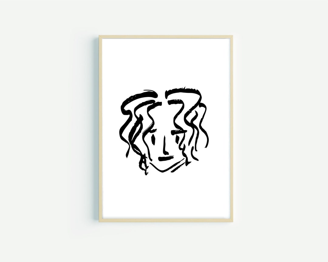 Man Svg File Man Line Art Man Poster - Etsy