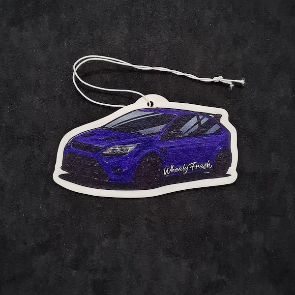 Focus RS MK2 | Ford Focus | Ford | Car Air Freshener | Car Gift Idea | Car Accessory | Blue | WheelyFresh