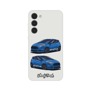 Blue MK7 Ford Fiesta - Samsung Clear Phone Case - WheelyFresh