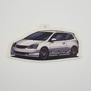 EP3 Civic | Type R | Honda | Car Air Freshener | White | WheelyFresh | Car Gift | Car Accessory | Birthday Gift | Present Idea | Fun Gift