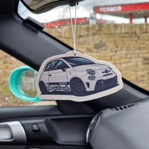 Abarth 595 Car Air Freshener: Vanilla, Cherry, Apple Scents