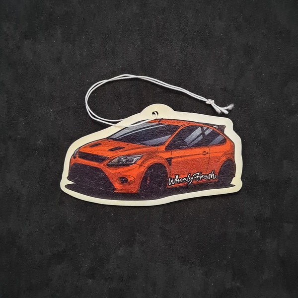 Focus RS MK2 | Ford Focus | Ford | Car Air Freshener | Car Gift Idea | Car Accessory | Orange | WheelyFresh