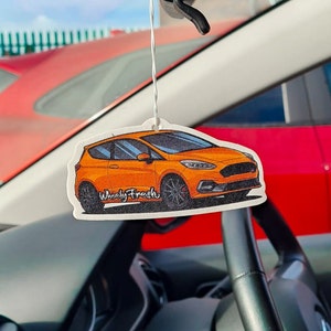 Fiesta ST MK8 | MK8 Ford Fiesta | Ford | Car Air Freshener | Car Gift Idea | Car Accessory | Orange | WheelyFresh