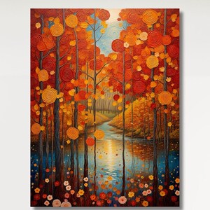 Herbstlaub Leinwand, Natur Wald Wand Kunst, Baum Poster, gelbe Herbst Blätter, Leinwand Wand Kunst, Blätter Poster, Herbst Baum, Sommer Wand Dekor