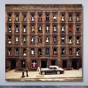 Ormond Gigli Girls in the Windows Canvas Wall Art,Ormond Gigli Canvas Poster Print,New York City, Models in Windows 1960, Christmas Gift