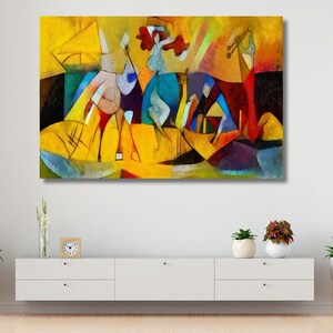 CANVAS WALL DESIGN Pablo Picasso - Mediterranean Landscape Canvas Wall Art,Modern Fine Art Print Home Decor Wall Art, Summer Wall Decor