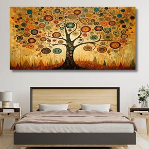 Gustav klimt the tree of life Canvas Life Art, Gustav Klimt Gift Canvas, The Tree Of Life Canvas,Tree Life Canvas Art Gift Christmas Gift