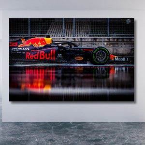 Max Verstappen Canvas Wall Art, Max F1 Canvas, Red Bull Team, Formula 1 Decor, F1 Fan Gift, Max Verstappen Wall Art Design Christmas Gift