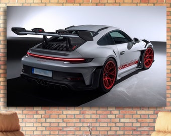 CANVAS WALL DESIGN Porsche Prints Porsche Poster Porsche 911 GT3 RS3 Wall Art Porsche Canvas Wall Art Sport Car Porsche Mother's Day Gift