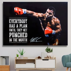 CANVAS WALL DESIGN Mike Tyson Canvas Wall Poster Boxing Canvas Wall Art,Home Decor,Gym Mike Tyson Poster,Mike Tyson Canvas Christmas Gift