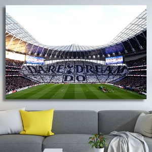 Cartaz do Estádio Tottenham Hotspur, Design de Arte de Parede em Tela do Estádio Tottenham Hotspur, Arte de Parede de Futebol Tottenham, Presente de Dia dos Pais
