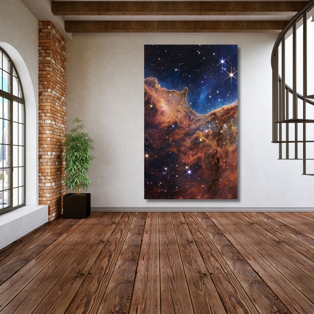 NASA Carina Nebula Deep Field Canvas Wall Art James Webb Space ...