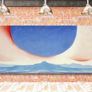 Georgia O&#39;Keeffe Canvas Wall Pedernal Giclee Reproduction art Georgia O&#39;Keeffe Poster Georgia O&#39;Keeffe Pedernal Print Gift Christmas Gift