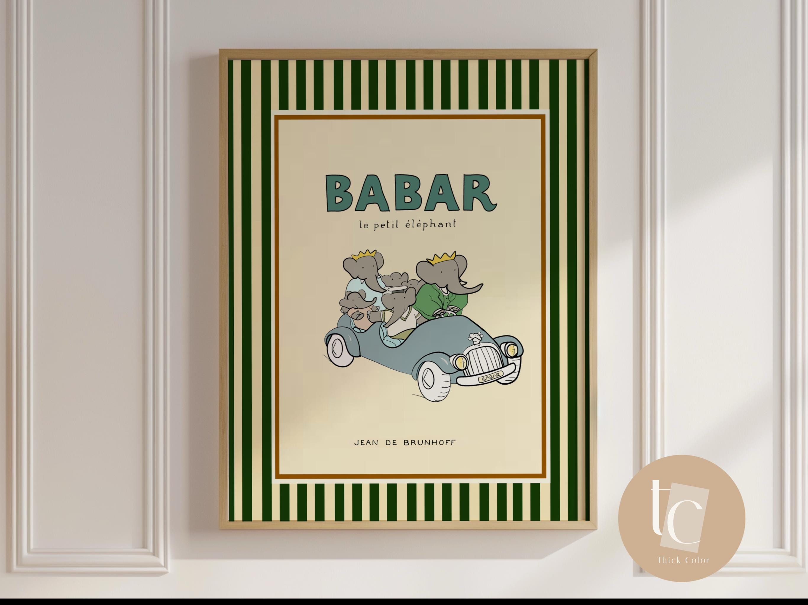 Babar En Avion - Etsy