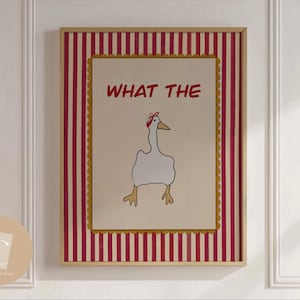 What the duck wall art funny Print  Wall Art Sweary Rude canvas Prints Hallway Posters Bathroom Posters Physical Print