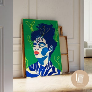 Prince Art Print, prins muzikaal icoon print de artiest kunst originele moderne abstracte minimalistische muurkunst