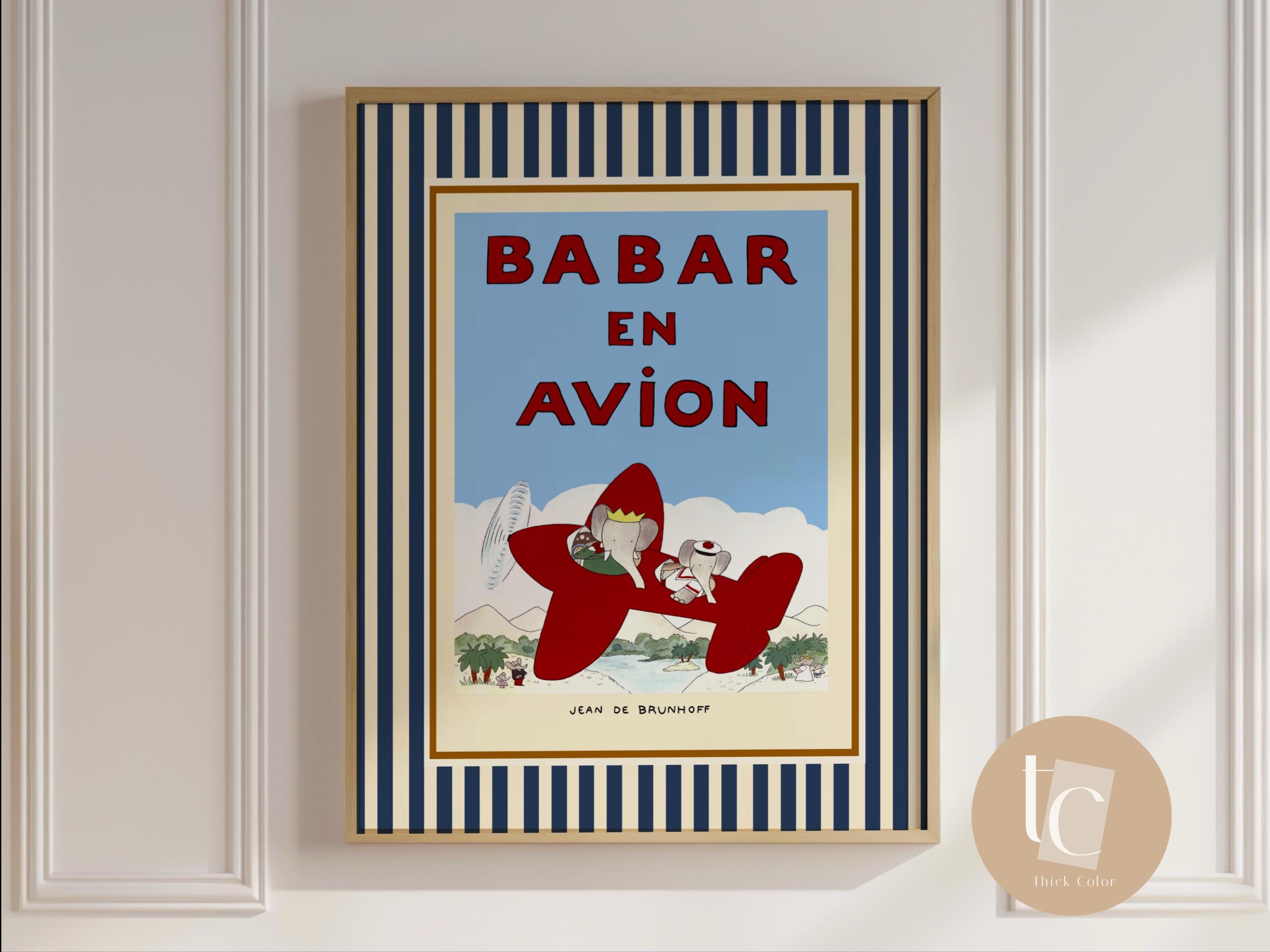 Babar En Avion - Etsy