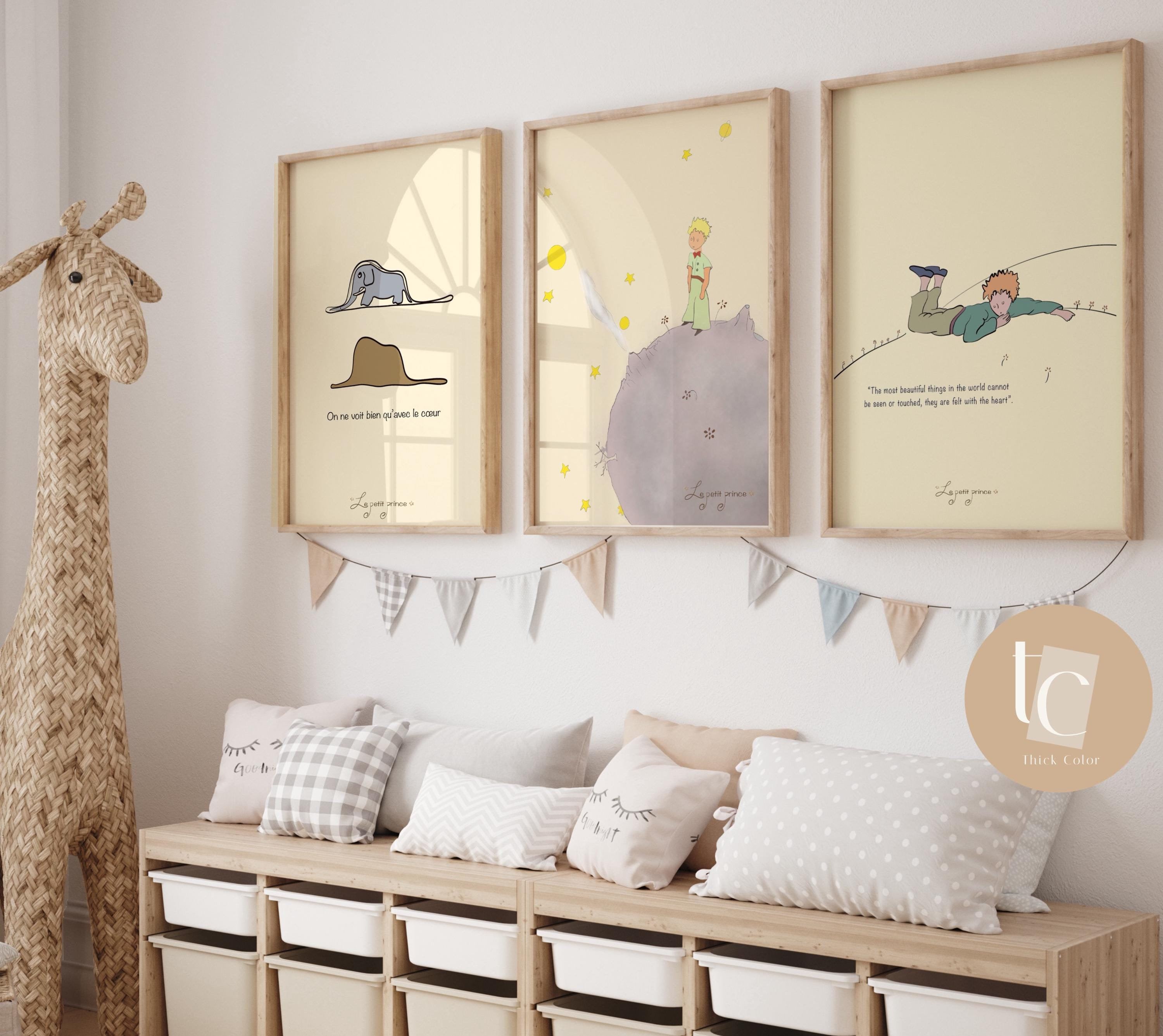 Le Petit Prince Canvas Print, Retro Nursery Decor - Etsy