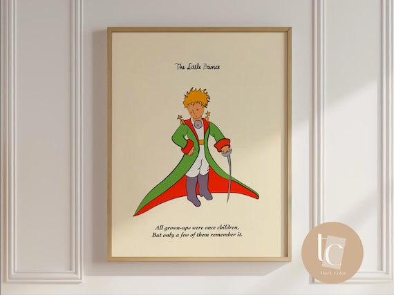 Le Petit Prince Canvas Print, Retro Nursery Decor - Etsy