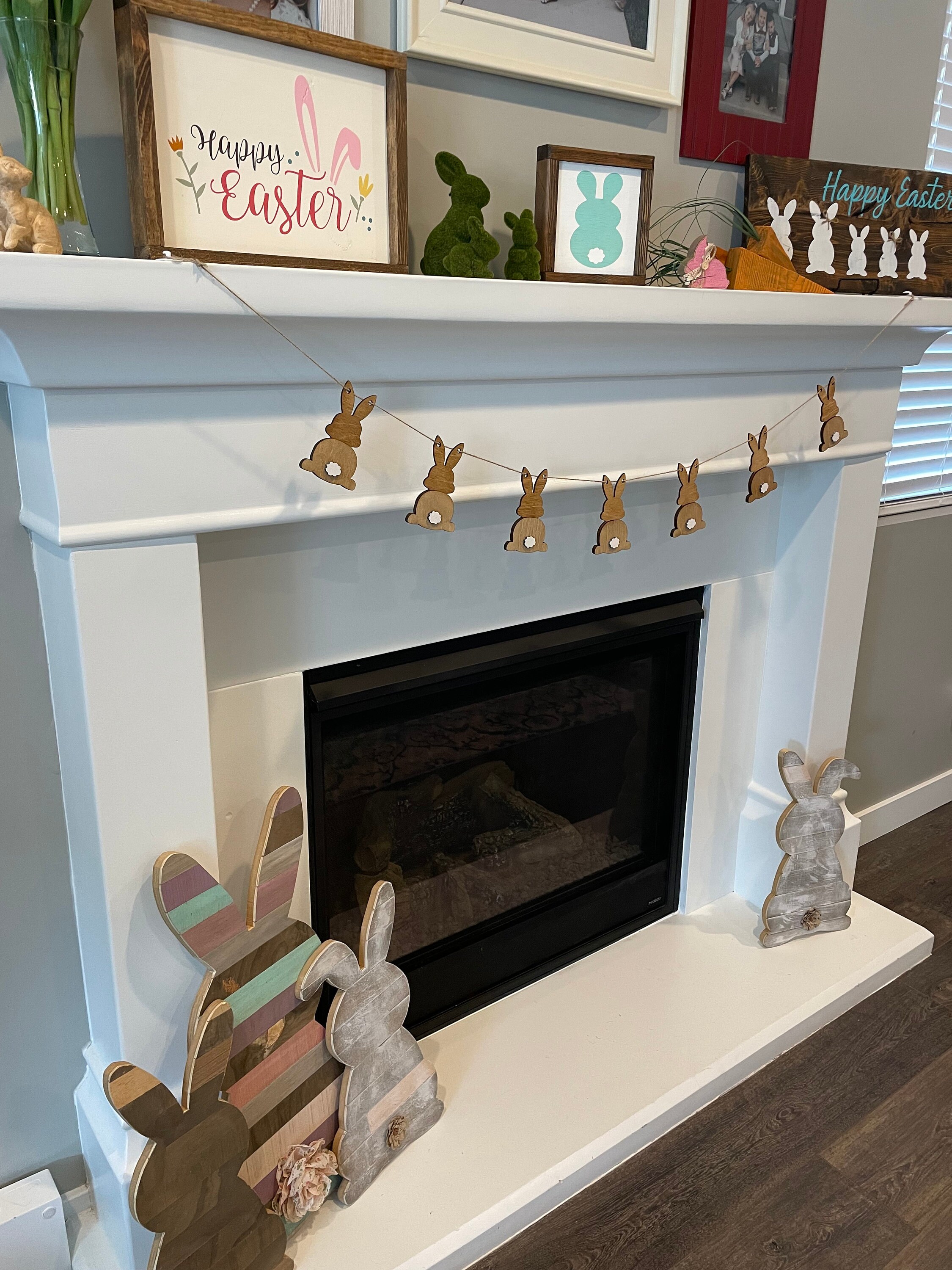 SVG Easter Bunny Garland **SVG**- Glowforge Ready - Etsy
