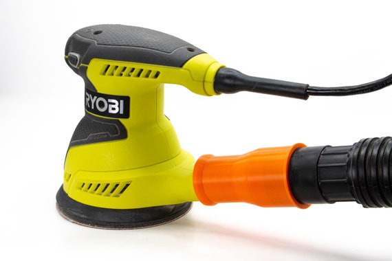 how to attach vacuum to sander