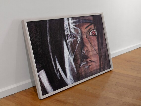 Naruto Sasuke Uchiha Sharingan Poster Manga Wand Kunst Neue Etsy