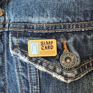 Simp Card Enamel Pin