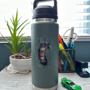Transparent Wall Break Titan Vinyl Sticker