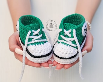 baby sneakers / crochet baby shoes/ handmade baby shoes/ crochet sneakers/crochet converse/baby bootie/baby shower gift/baby boy/baby girl