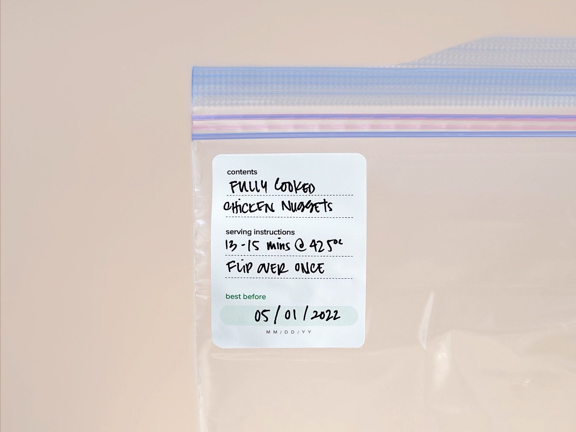 Refreezer Sticker Water-resistant Freezer Labels | Food Storage Stickers - Etsy