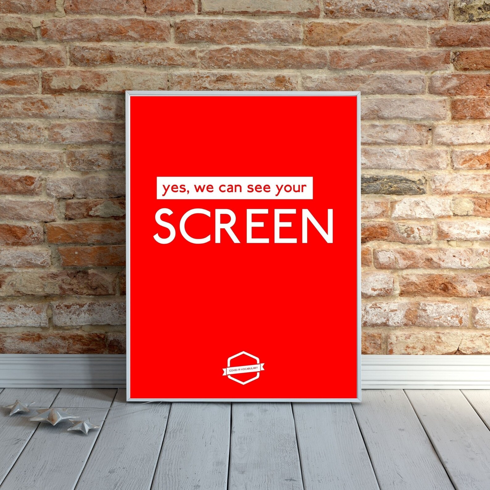 Yes we can see your SCREEN COVID19 Vocabulary 4 Colours Etsy