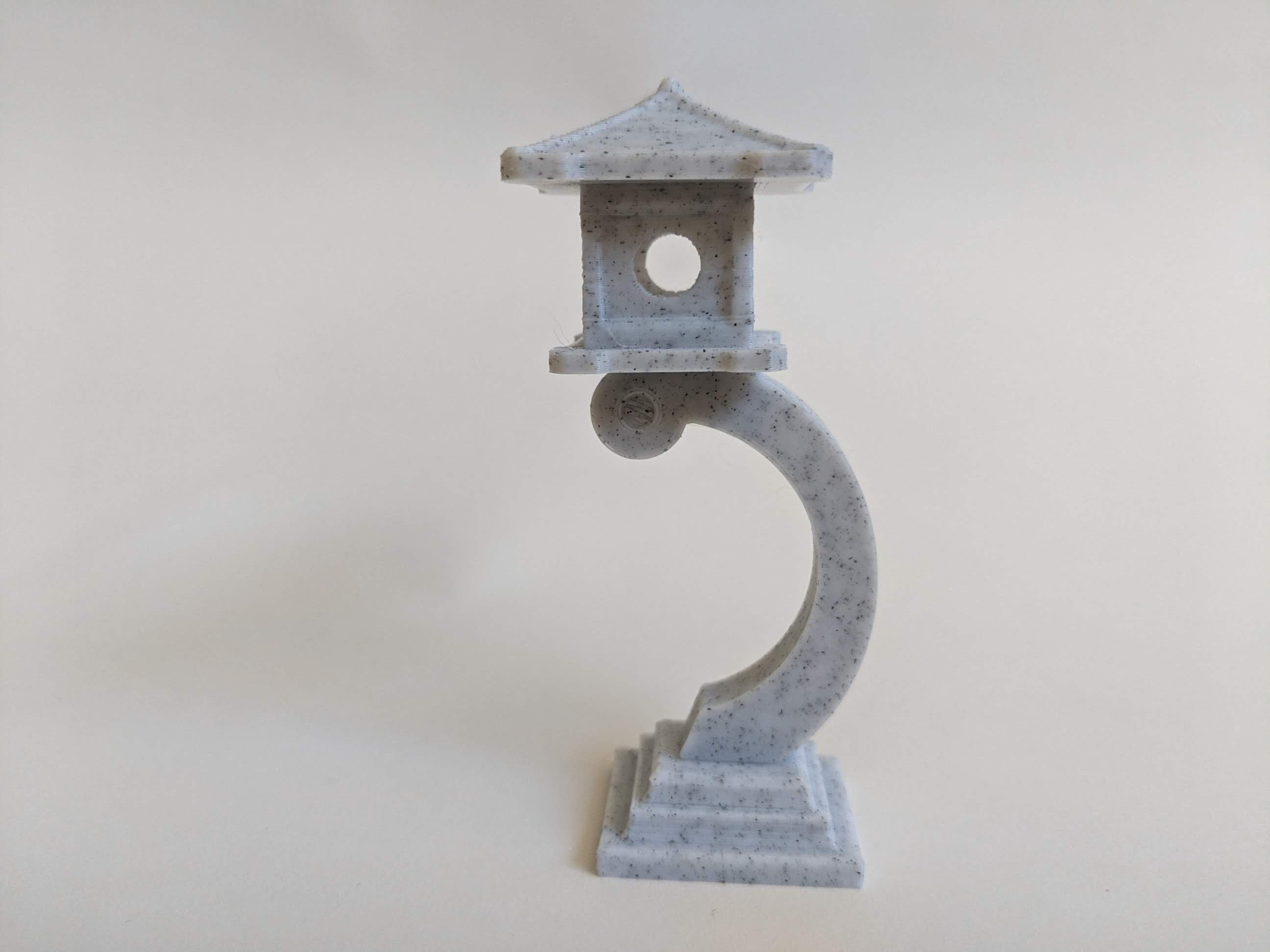 IWATADENKI arc for Skater's Lantern グレー Japanese Lantern on Curved Stand - Etsy