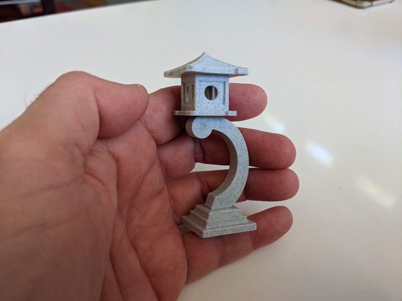Download 3d Printed Mini Japanese Lantern On Curved Stand Collectibles Art Collectibles Startfi Io